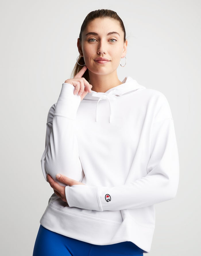 Sudadera Con Capucha Champion Mujer - Game Day Eco Iridescent Foil C ( Blancas ) 2143076-SW